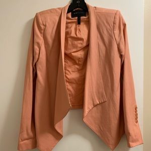 BCBG Peach Linen Blazer